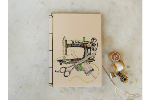Sewing Machine Journal by Fabulous Cat Papers