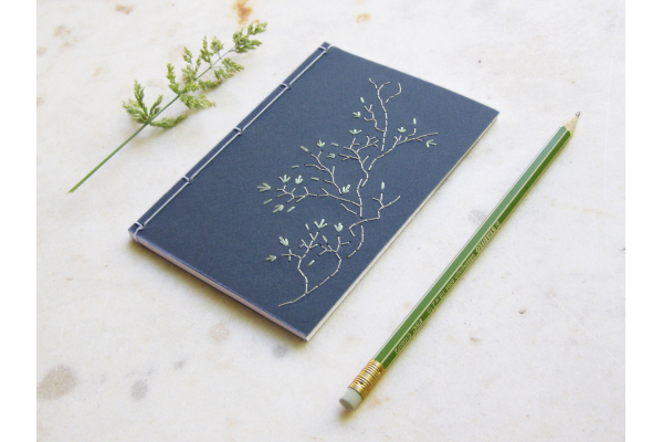 Tree Branch. Blue A6 notebook by Fabulous Cat Papers