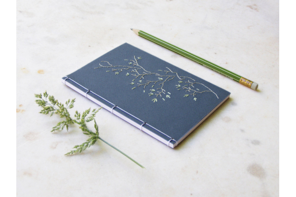 Tree Branch. Blue A6 notebook by Fabulous Cat Papers