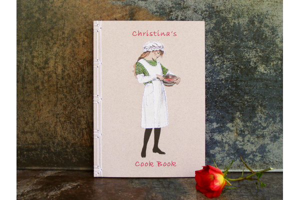 Cute Cooking Girl Notebook by Fabulous Cat Papers