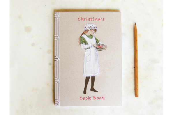 Cute Cooking Girl Notebook by Fabulous Cat Papers