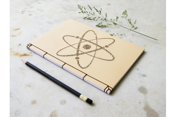 Atom Symbol Notebook by Fabulous Cat Papers