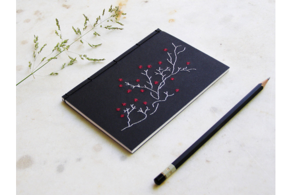 Blooming Branck Notebook by FabulousCatPapers