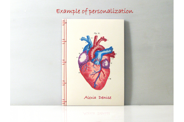 Heart Anatomy Journal by Fabulous Cat Papers