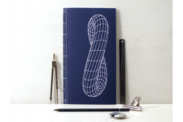 Infinity Torus. Science Embroidered Journal by Fabulous Cat Papers