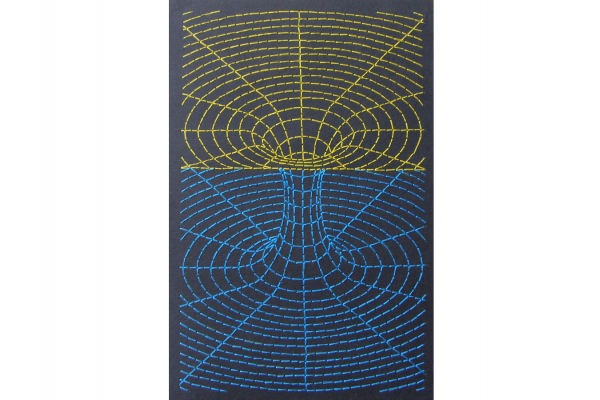Black Hole. Embroidered Journal by Fabulous Cat Papers