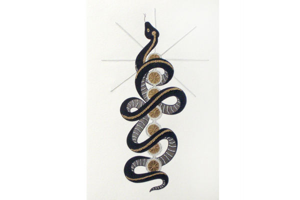 Kundalini Snake. Chakras Journal by Fabulous Cat Papers