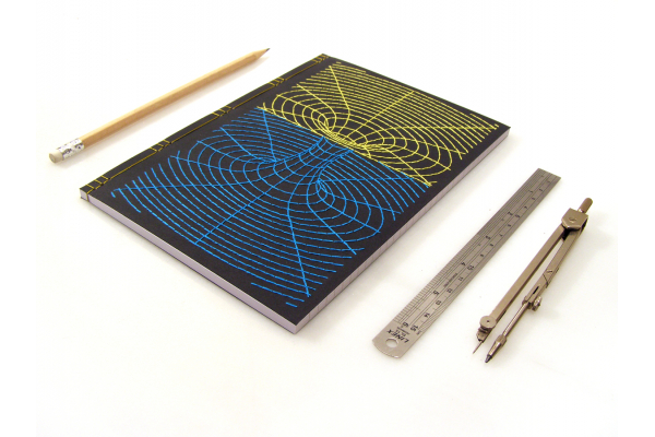 Black Hole. Embroidered Journal by Fabulous Cat Papers