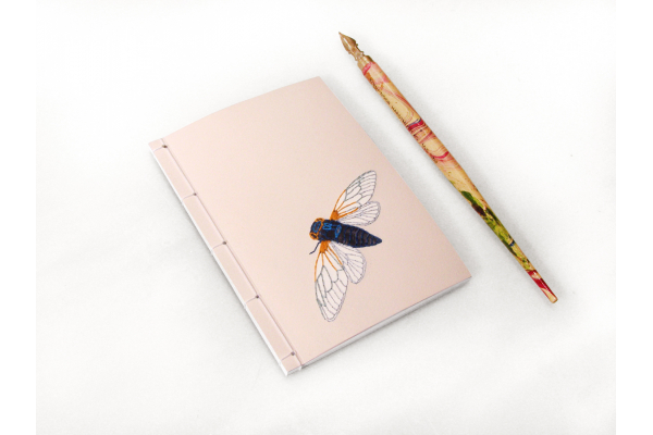 Cicada. A6 Notebook by Fabulous Cat Papers