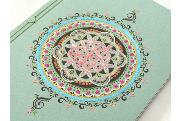 Flower of Life Mandala Journal by Fabulous Cat Papers