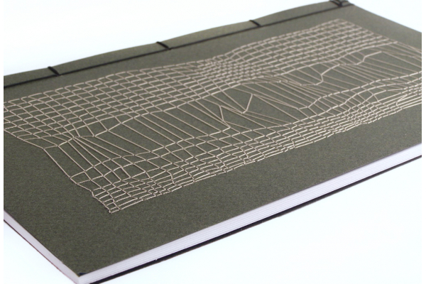Disturbed Mesh Embroidered Journal by Fabulous Cat Papers