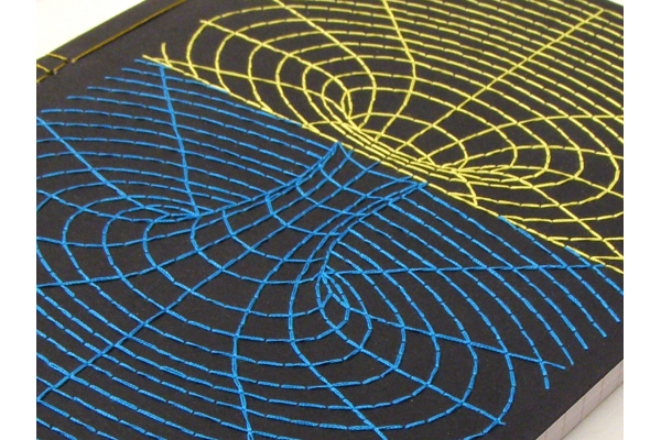 Black Hole. Embroidered Journal by Fabulous Cat Papers