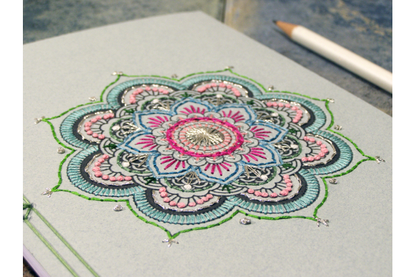 Mint Mandala Journal by Fabulous Cat Papers