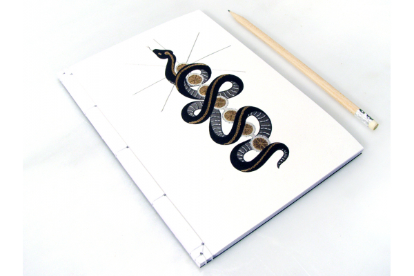 Kundalini Snake. Chakras Journal by Fabulous Cat Papers