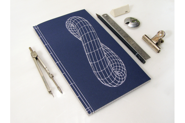 Infinity Torus. Science Embroidered Journal by Fabulous Cat Papers