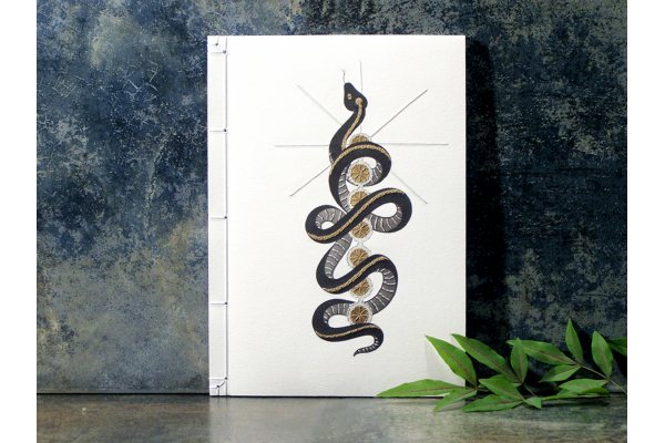 Kundalini Snake. Chakras Journal by Fabulous Cat Papers