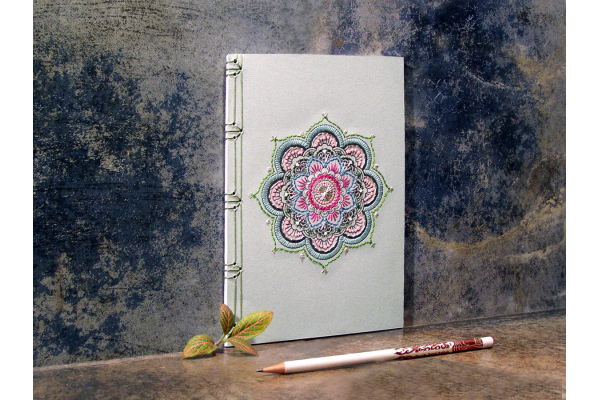 Mint Mandala Journal by Fabulous Cat Papers