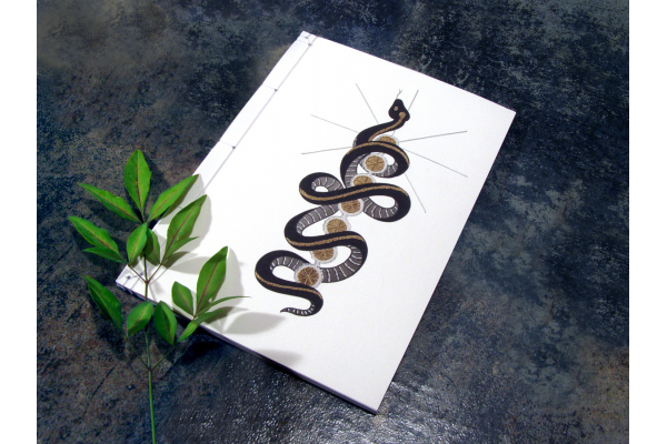 Kundalini Snake. Chakras Journal by Fabulous Cat Papers