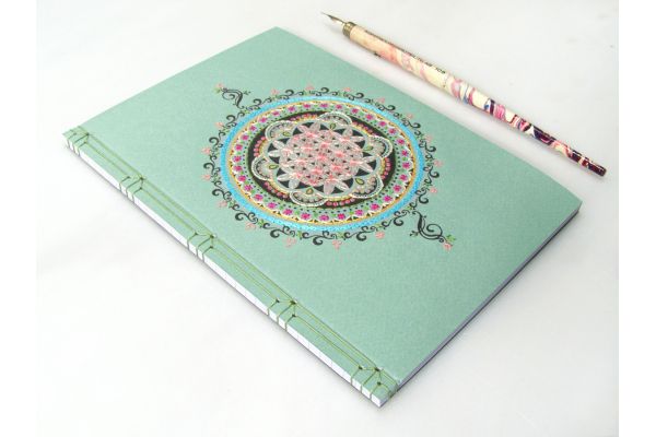 Flower of Life Mandala Journal by Fabulous Cat Papers