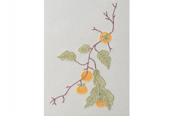 Persimmons Branch. Botanical A6 Notebook by Fabulous Cat Papers