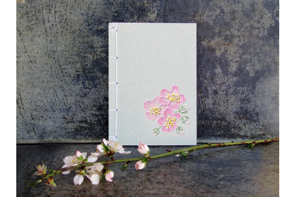 Almond Flowers. Small Floral Notebook by Fabulous Cat Papers