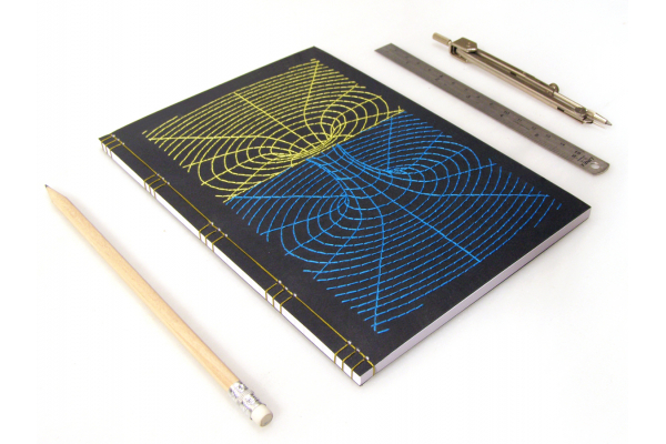Black Hole. Embroidered Journal by Fabulous Cat Papers