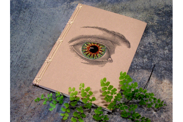 Vintage Eye Journal by Fabulous Cat Papers