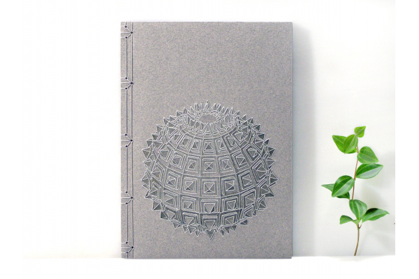 Sacred Geometry, Embroidered Journal by Fabulous Cat Papers