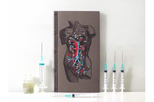 Dissection of a Male Torso Journal by Fabulous Cat Papers