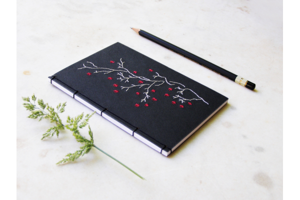 Blooming Branck Notebook by FabulousCatPapers