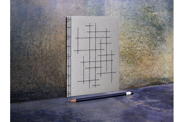 Crossing Lines Notebook by Fabulous Cat Papers