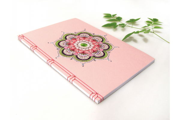 Pink Mandala Journal by Fabulous Cat Papers