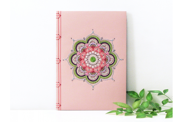 Pink Mandala Journal by Fabulous Cat Papers
