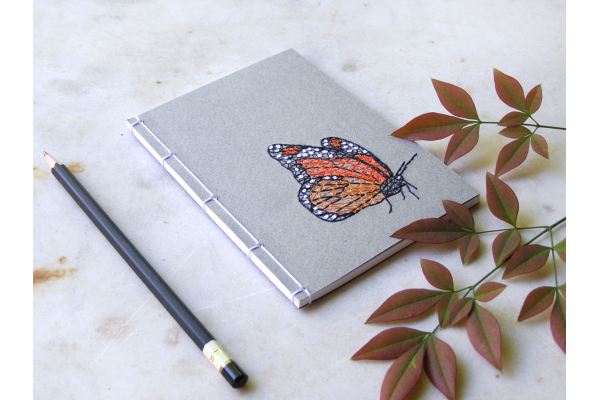 Monarch Butterfly. Small A6 Notebook