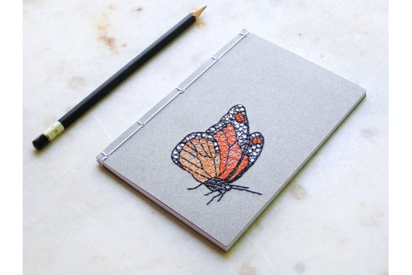 Monarch Butterfly. Small A6 Notebook