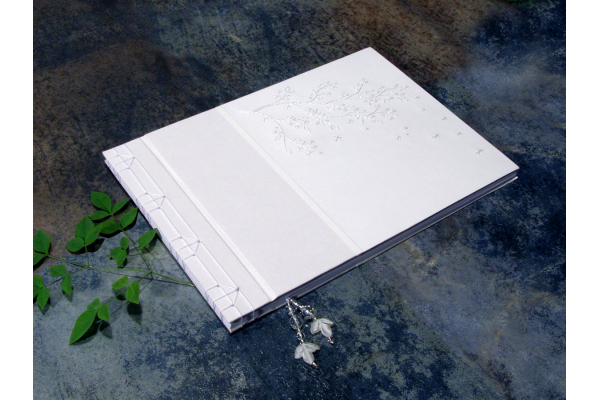 Cherry Blossoms. Wedding Guest Book by Fabulous Cat Papers