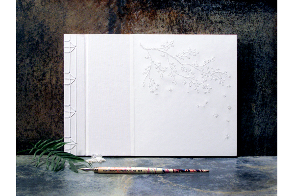 Cherry Blossoms. Wedding Guest Book by Fabulous Cat Papers