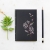 Magnolia on Black. Embroidered Notebook by Fabulous Cat Papers