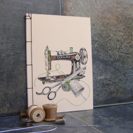 Sewing Machine Journal by Fabulous Cat Papers