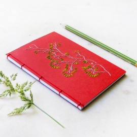 Spring Branch. Red Small Notebook by Fabulous Cat Papers