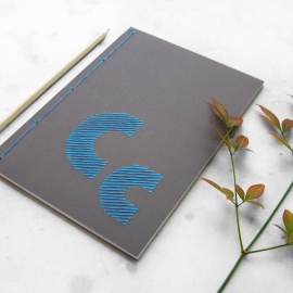 Personalized Initials Journal by Fabulous Cat Papers