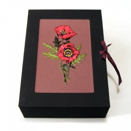 Memory Box. Poppies by Fabulous Cat Papers
