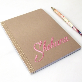 Personalized Name Notebook by Fabulous Cat Papers
