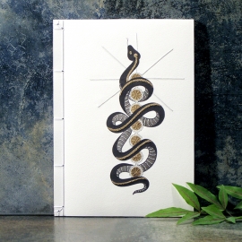 Kundalini Snake. Chakras Journal by Fabulous Cat Papers