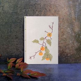 Persimmons Branch Persimmons Branch. Botanical A6 Notebook by Fabulous Cat Papers