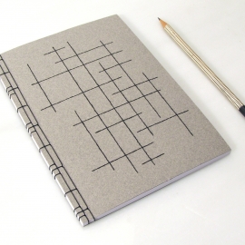 Crossing Lines Notebook by Fabulous Cat Papers