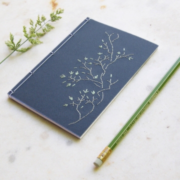 Tree Branch. Blue A6 notebook