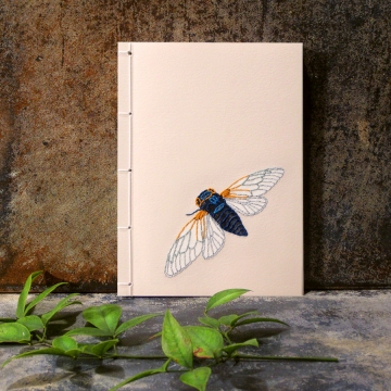 Cicada. Small A6 Notebook