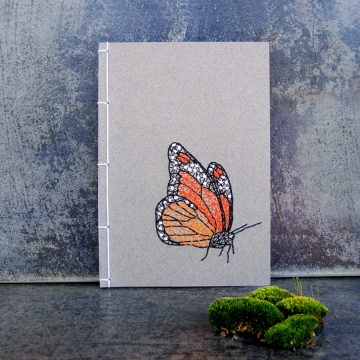 Monarch Butterfly. Small A6 Notebook